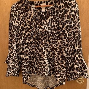 Cheetah Print Blouse